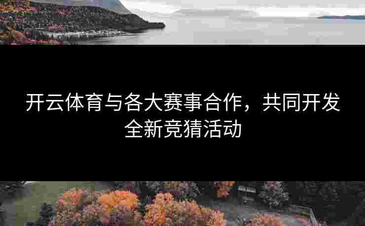开云体育与各大赛事合作，共同开发全新竞猜活动